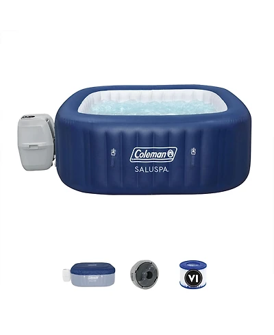 Bestway Coleman Hawaii AirJet Inflatable Hot Tub with EnergySense Cover, Blue
