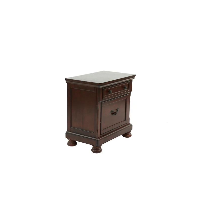 Simplie Fun Nightstand In Antique Cherry