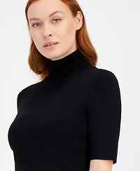 Anne Klein Women's Half-Sleeve Turtleneck Sweater