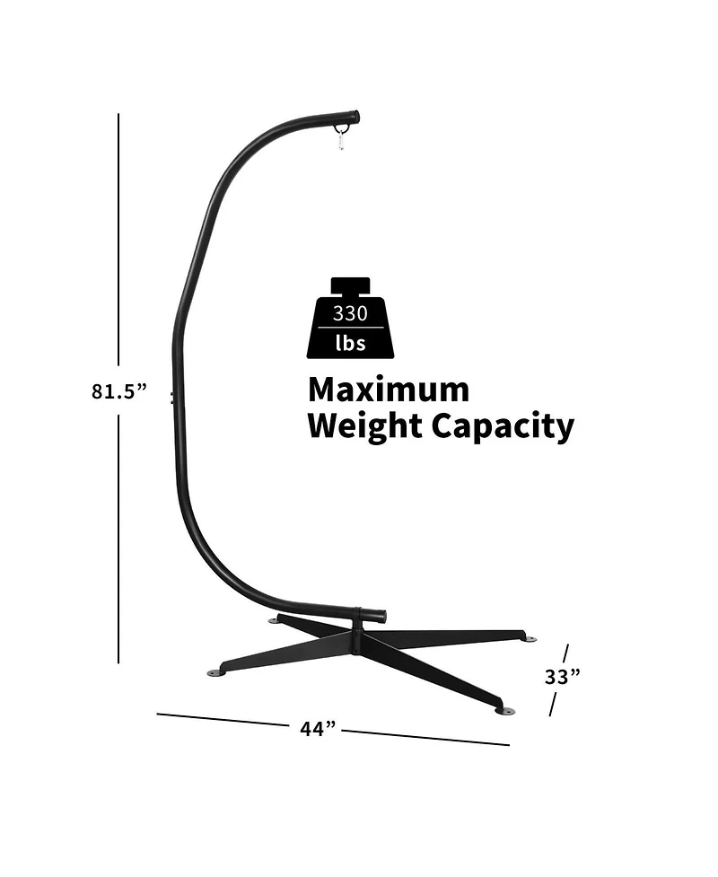 Slickblue Solid Steel C Hammock Frame Stand