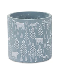 Slickblue Woodland Winter Stone Planter (Set of 2)