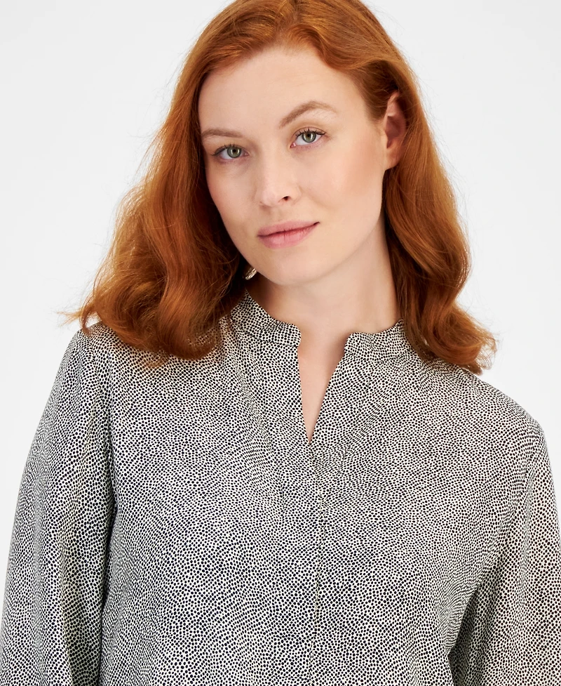 Anne Klein Printed Long-Length Tunic