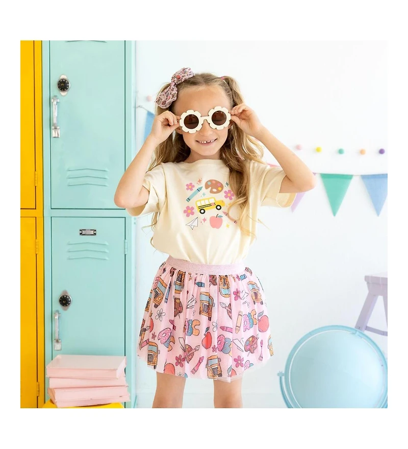 Sweet Wink Little and Big Girls Back to School Tutu Skirt