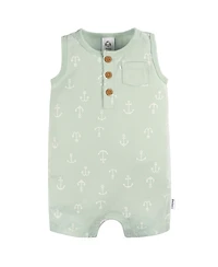 Gerber Baby Girls Short Leg and Long Romper Set, 2 Pack