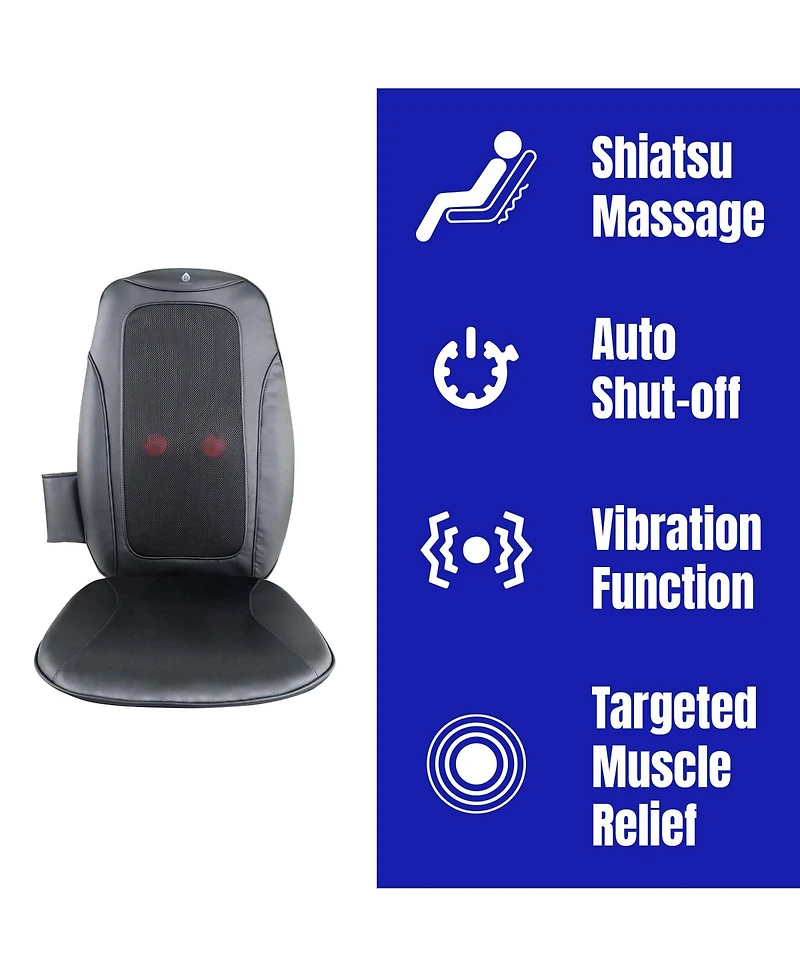 Pursonic Shiatsu Chair Massager with Vibration
