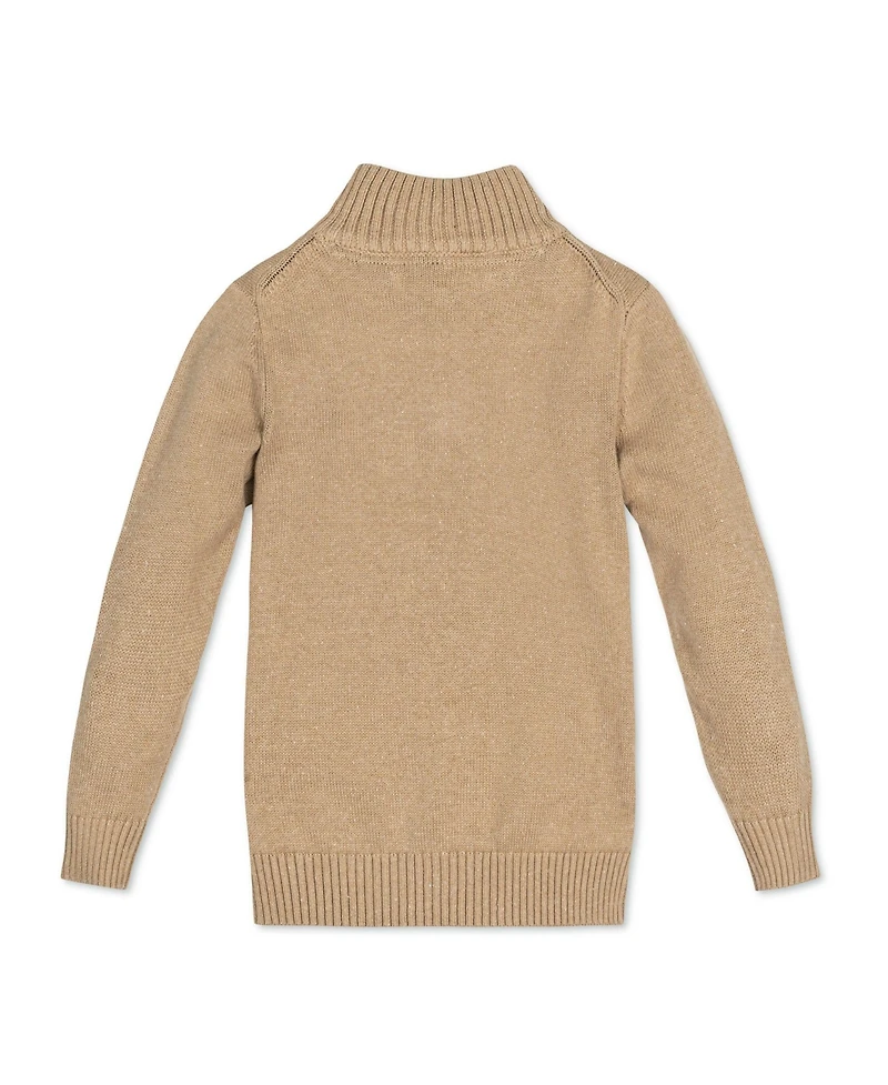Hope & Henry Boys Organic Long Sleeve Half Zip Pullover Sweater