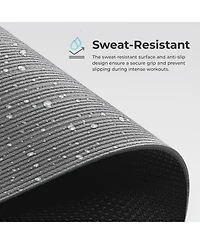 Sunny Health & Fitness Anti-Slip Dual Color Exercise Yoga Mat, Pink