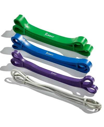 Sunny Health & Fitness Strength Training Resistance Band Combo, 10-75LBs