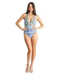 La Moda Clothing Women's Cutout One Piece Swimsuit