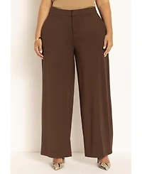 Eloquii Women's The Ultimate Stretch Wide Leg Pant