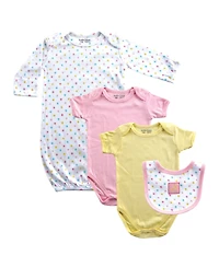 Luvable Friends Baby Girls Layette Gift Cube