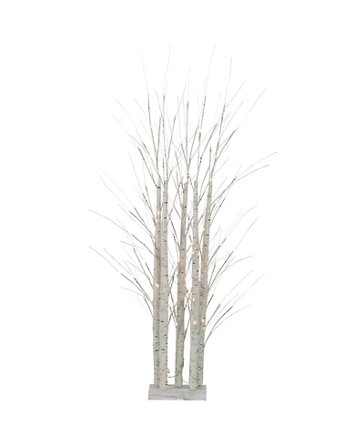 Northlight 4' White Birch Twig Tree Cluster Christmas Decoration