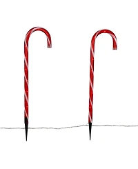 Northlight Candy Cane 8 Christmas Outdoor Pathway Markers
