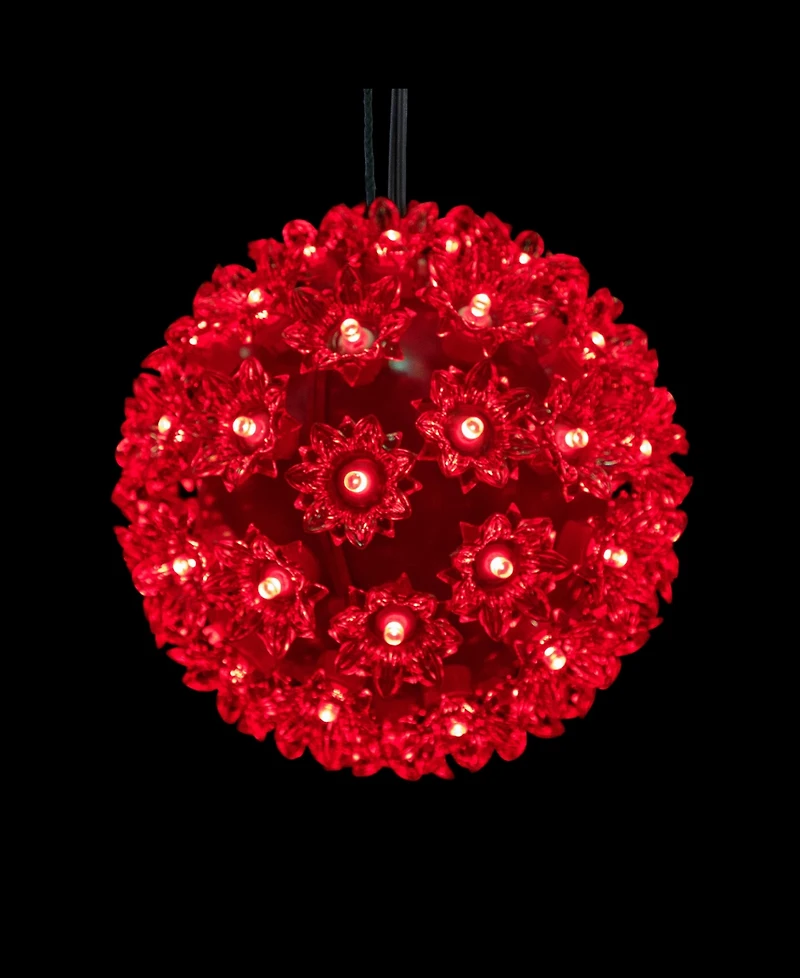 Northlight Led Starlight Sphere Hanging - 6-Inch - Red Lights