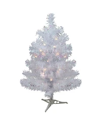Northlight 2' White Iridescent Pine Artificial Christmas Tree