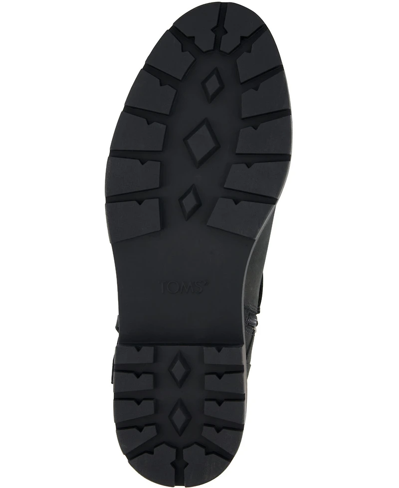 Toms Women's Ionie Moto Buckle Lug Sole Boots