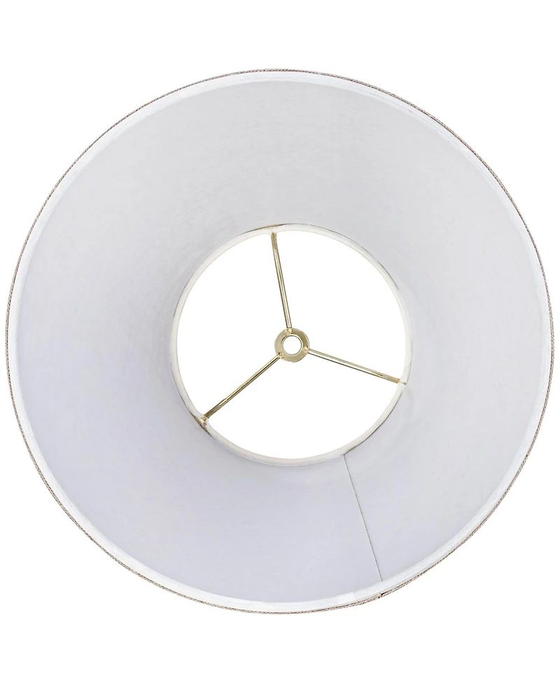 Springcrest Fine Burlap Small Empire Shape 6" Top x 12" Bottom x 9" Slant (Spider) Replacement with Harp and Finial