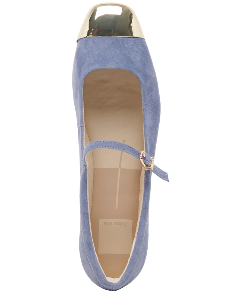 Dolce Vita Women's Reyes Cap-Toe Mary Jane Ballet Flats