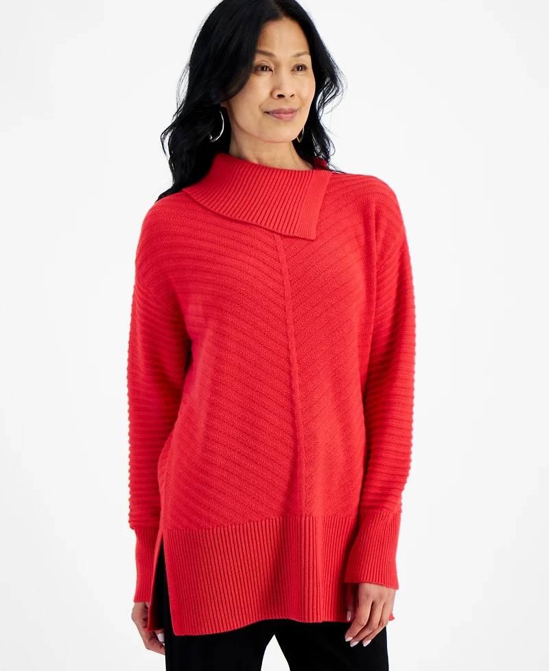 Style & Co Women's Envelope-Neck Tunic Sweater, Created for Macy's