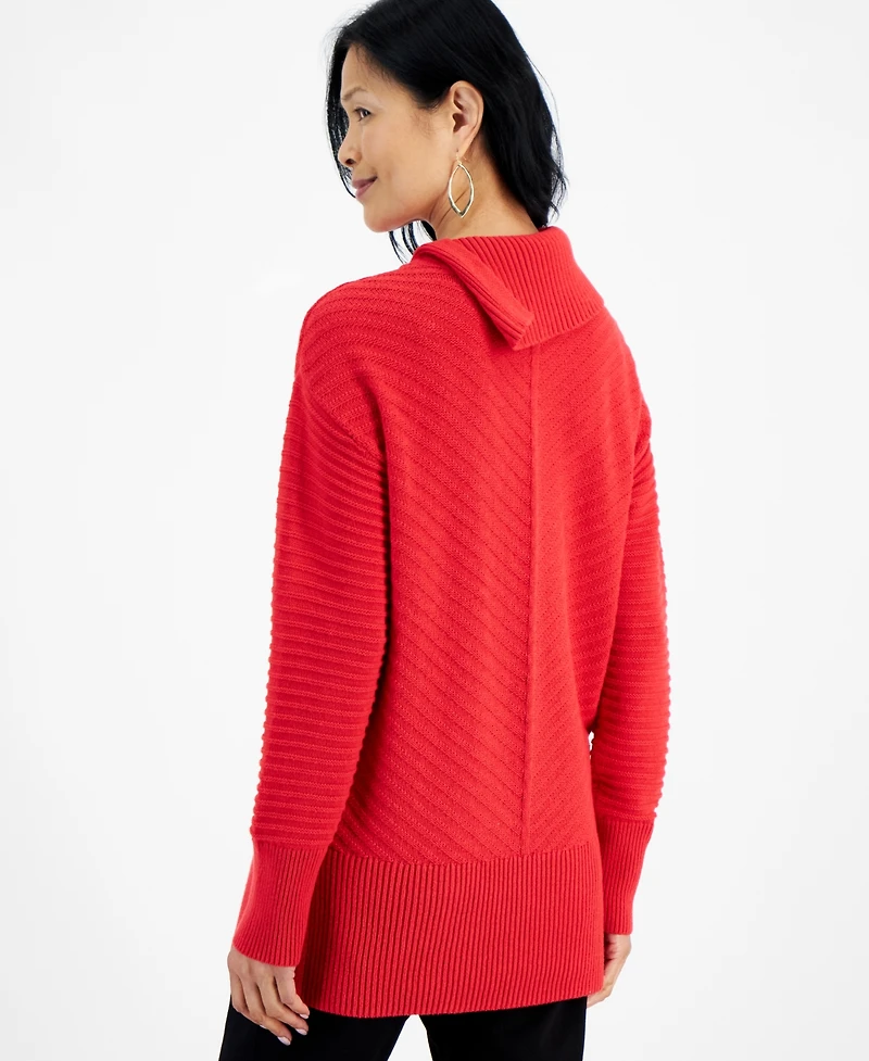Style & Co Women's Envelope-Neck Tunic Sweater, Created for Macy's