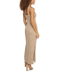 Siena Women's Wavy-Texture Sleeveless Maxi Dress