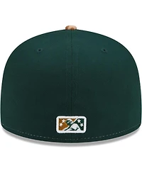 New Era Men's White/Tan Charleston RiverDogs Theme Night 59FIFTY Fitted Hat