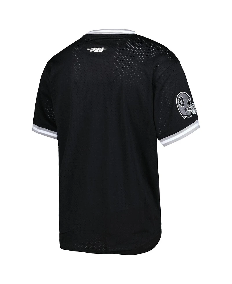 Pro Standard Men's Davante Adams Black Las Vegas Raiders Mesh Player Name Number Top