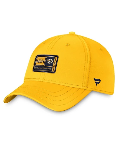 Fanatics Men's Gold Nashville Predators Authentic Pro Training Camp Flex Hat