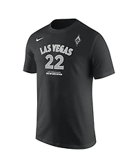 Nike Men's and Women's A'ja Wilson Black Las Vegas Aces Explorer Edition Name Number T-Shirt