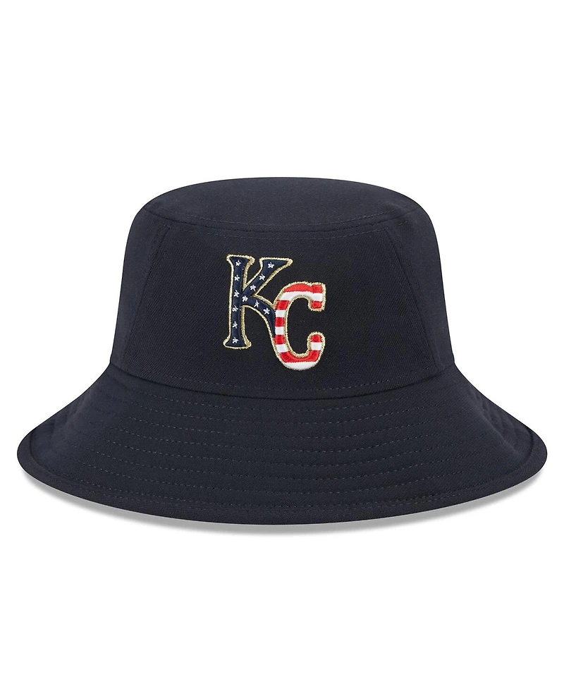 New Era Men's Navy Kansas City Royals 2023 Fourth of July Bucket Hat