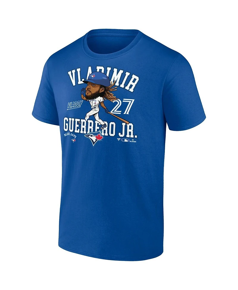 Fanatics Men's Vladimir Guerrero Jr. Royal Toronto Blue Jays Hometown Caricature T-Shirt