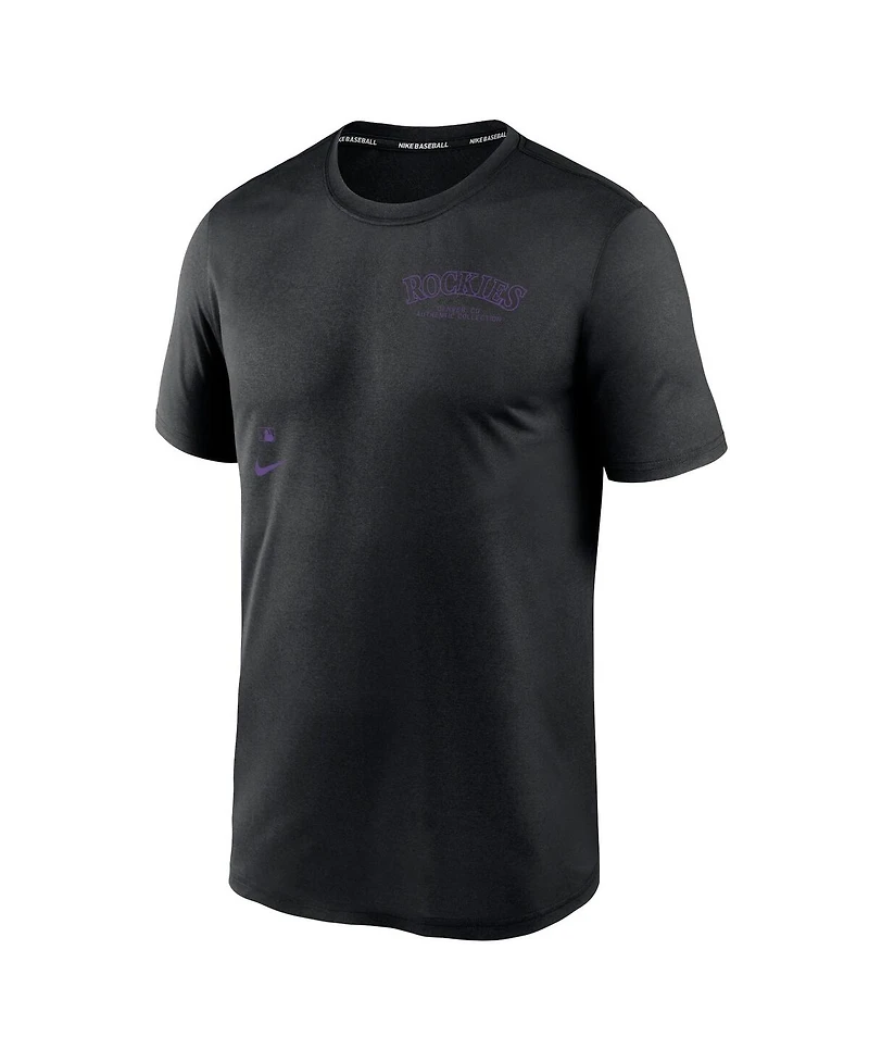 Nike Men's Black Colorado Rockies Authentic Collection Early Work Tri-Blend Performance T-Shirt