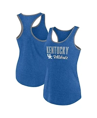 Fanatics Women's Heather Royal Kentucky Wildcats Fuel Racerback Tank Top