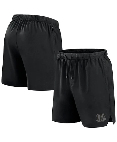 Fanatics Men's Black Cincinnati Bengals Front Office Woven Shorts