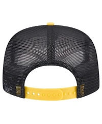 New Era Men's Black Milwaukee Brewers Throwback Meshback Golfer Hat