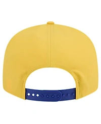 New Era Men's White/Royal Golden State Warriors Throwback Gradient Tech Font 9FIFTY Snapback Hat