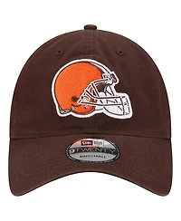 New Era Men's Brown Cleveland Browns Distinct 9TWENTY Adjustable Hat