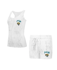 Concepts Sport Women's Jacksonville Jaguars Quartz Hacci Knit Tank Top Shorts Sleep Set