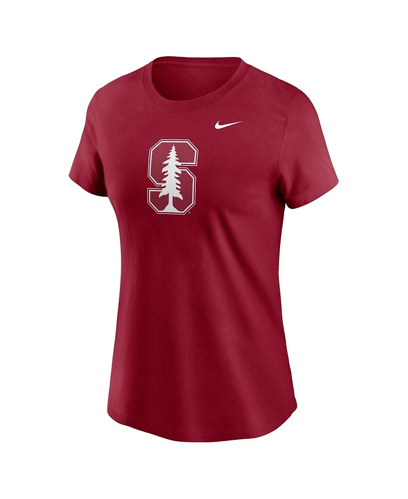 Nike Women's Cardinal Stanford Cardinal Primetime Evergreen Logo T-Shirt