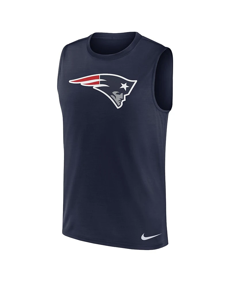 Nike Men's Navy New England Patriots Blitz Legend Muscle Perform Tank Top