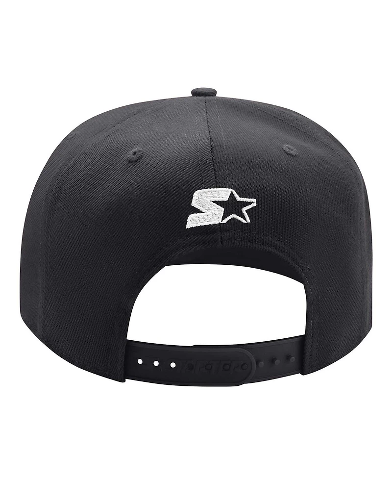 Starter Men's Black/Gold Boston Bruins Primary Logo Two-Tone Adjustable Hat