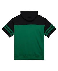 Mitchell & Ness Men's Kelly-Green Philadelphia Eagles Off Field vintage-like Logo Short Sleeve Pullover Hoodie