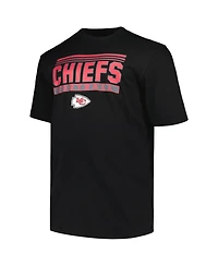 Fanatics Men's Black Kansas City Chiefs Big Tall Pop T-Shirt