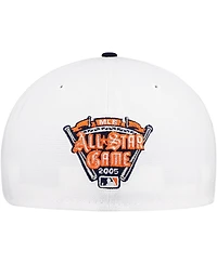 New Era Men's White/Navy Detroit Tigers Major Sidepatch 59FIFTY Hat