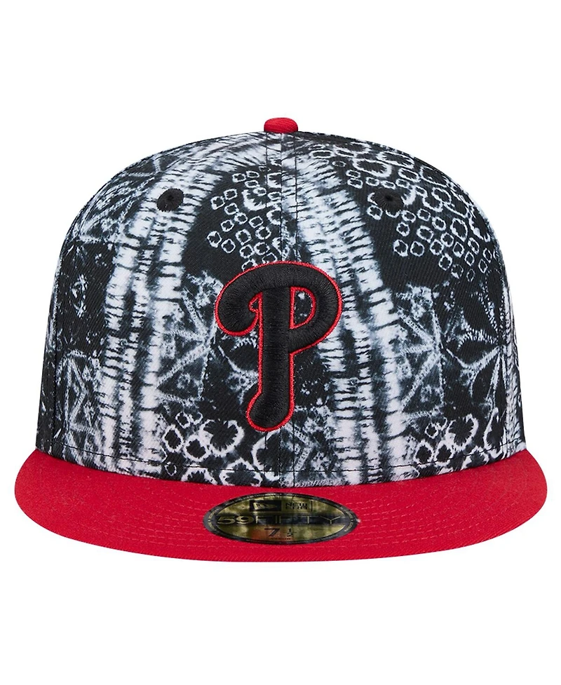 New Era Men's Black Philadelphia Phillies Sands 59FIFTY Fitted Hat