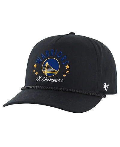'47 Brand Men's Black Golden State Warriors Champs Global Star Hitch Adjustable Hat
