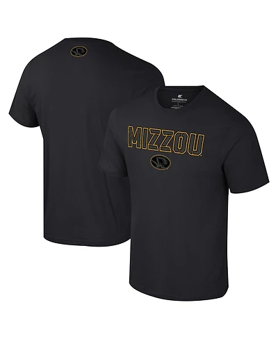 Colosseum Men's Black Missouri Tigers Color Pop Active Blend T-Shirt