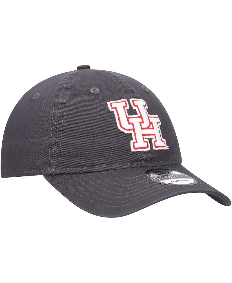 New Era Men's Graphite Houston Cougars Team 9TWENTY Adjustable Hat