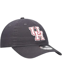 New Era Men's Graphite Houston Cougars Team 9TWENTY Adjustable Hat