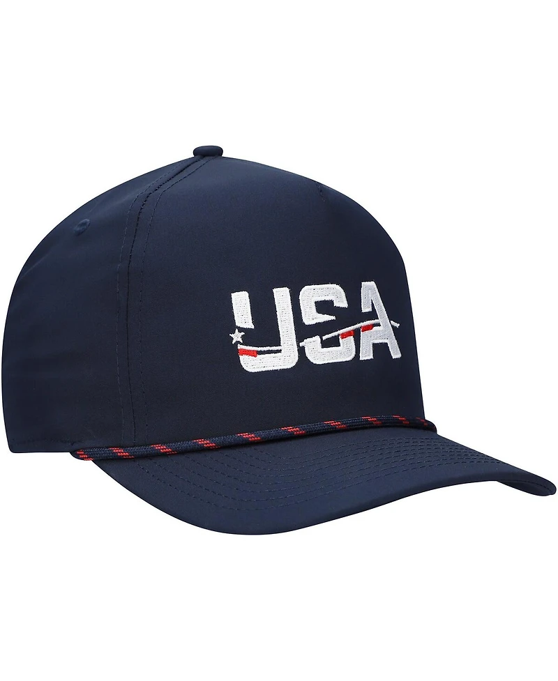 Imperial Men's Navy Usa Swimming the Wrightson Rope Adjustable Hat